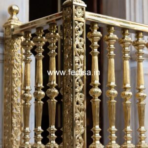 Designer Brass Stair Railing For Contemporary Spaces Kota Stone Staircase Design