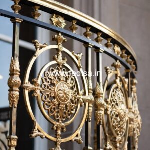 High Quality Brass Balcony Railing For Home Exterior Floor Stairs Design