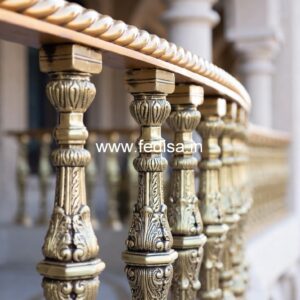 Unique Brass Balcony Railing Design Concepts Staircase Design For 3 Storey