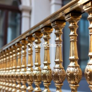 Designer Brass Stair Railing For Luxury Decor Modern Style Stairs
