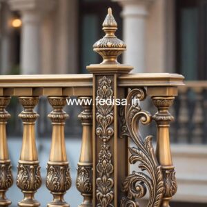 Stylish Brass Balcony Railing For Contemporary Homes Modern Round Staircase