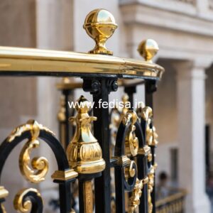 Elegant Brass Balcony Railing Design Inspiration Mediterranean Staircase Design