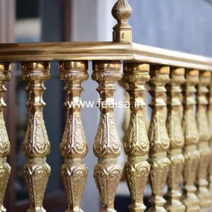 Brass Balcony Railing Design With Luxury Touch 2 Staircase House Plans