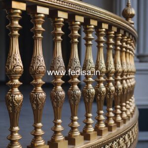 Elegant Brass Balcony Railing With Classic Design Amazing Staircase Design