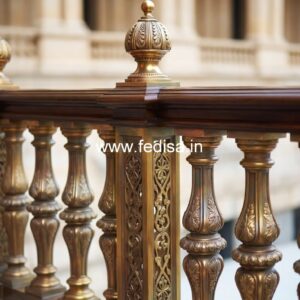 Brass Balcony Railing Design For Elegant Spaces Open Stairs In House