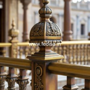 Luxury Brass Balcony Railing With Classic Style Style Stairs Design