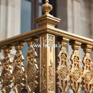 Decorative Brass Balcony Railing With Unique Design Staircase Design Iron Railing