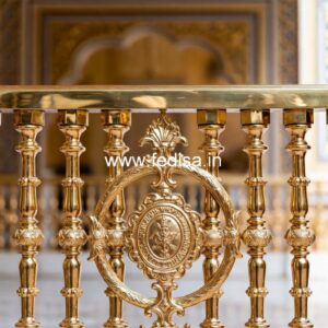 Modern Brass Balcony Railing With Elegant Appeal Staircase Steel Structure Design