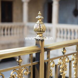 Modern Brass Handrail Design For Elegant Interiors Wall Tiles Design For Stairs