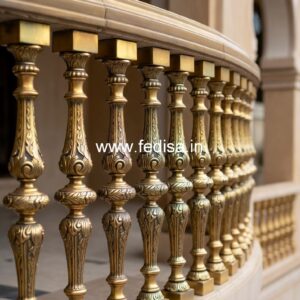 Brass Staircase Railing Design With Luxury Appeal Apartment Building Staircase Design