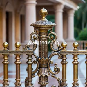 Stylish Brass Staircase Railing For Modern Projects Window Design Near Staircase