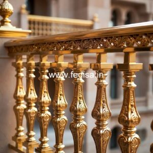Premium Brass Railing Designs For Interior Spaces Granite Marble Stairs Design