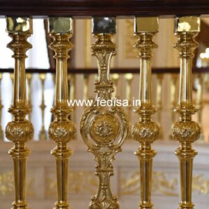 Modern Luxury Brass Staircase Railing Inspiration Steel Staircase With Marble Steps