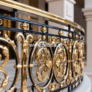 Custom Made Brass Railing Design Supplier Duplex Stair Case