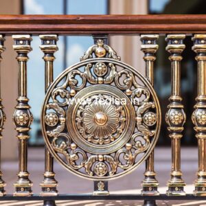 Luxury Brass Railing Design With Detailing Limited Space Stair Design For Small House