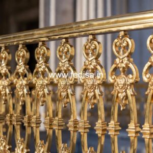 Elegant Brass Balcony Railing With Designer Look Maisonette Staircase Design