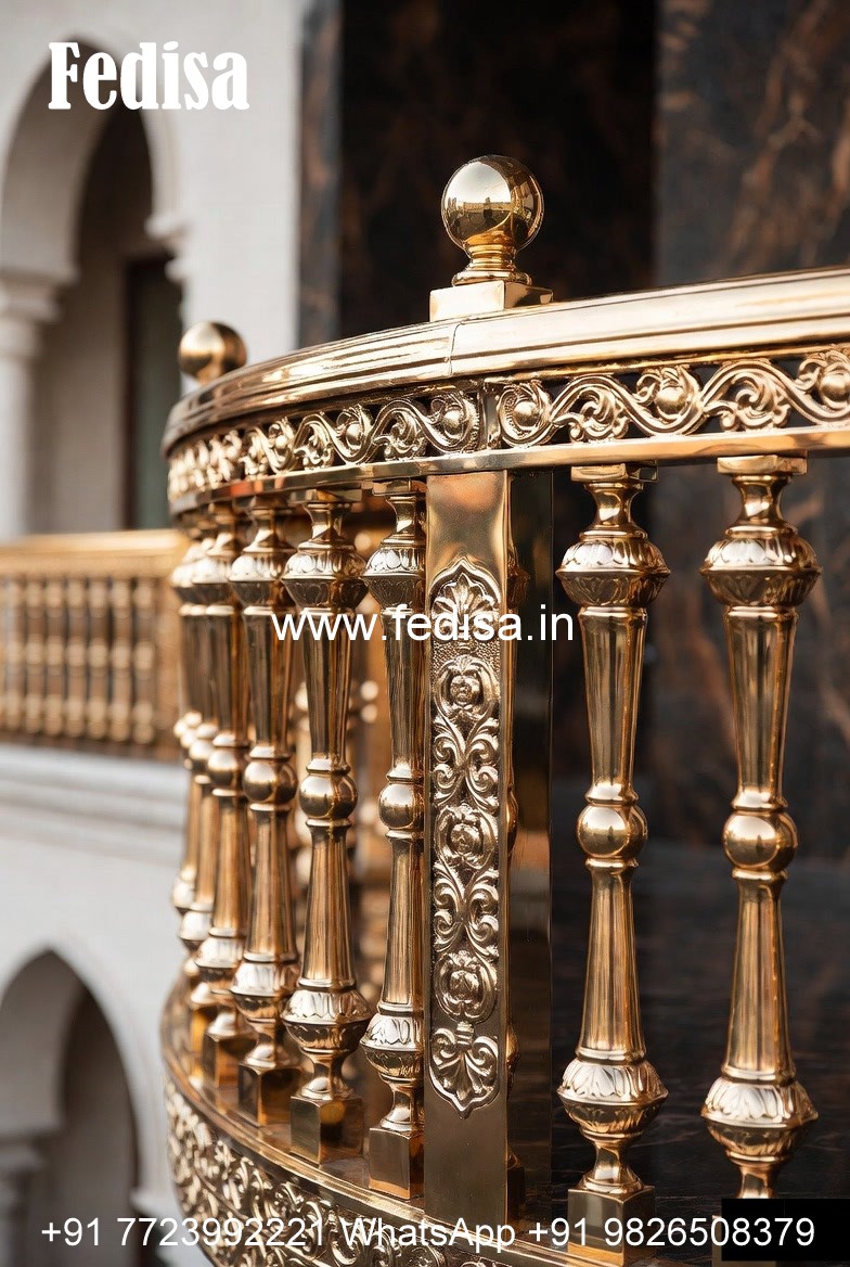 Premium Brass Balcony Railing Design Collection Home Stair Wall Design