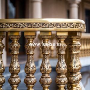 Brass Balcony Railing With Artistic Work Stair Steel Design Railing