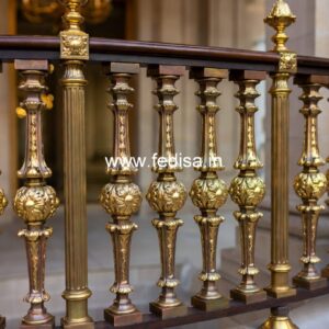 Designer Brass Staircase Railing For Modern Homes Ferris Rafauli Staircase