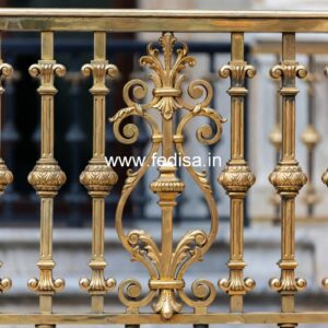 Minimalist Brass Railing Design For Modern Interiors House Indoor Stairs Design