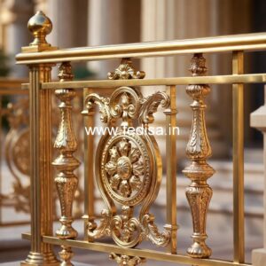 Brass Staircase Handrail With Classic Touch Stair Railing Design Modern Wood