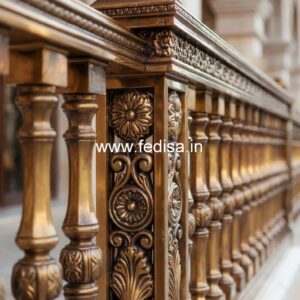 Modern Brass Handrail For Stylish Staircases Two Tone Stair Walls