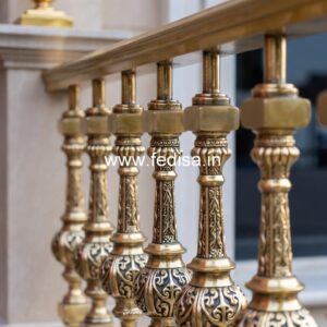 Antique Brass Staircase Railing For Royal Homes New Design Stair Railing