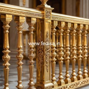 Premium Brass Staircase Handrail Collection Modern Stairs With Glass Railing