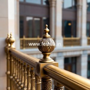 Stylish Brass Staircase Railing With Elegant Look Edwardian Staircase Design