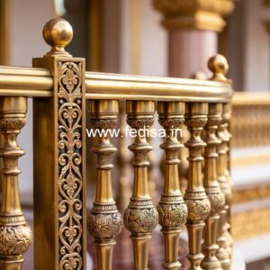 Decorative Brass Balcony Railing For Interior Design Two Stair Building Design