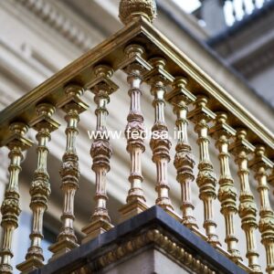 Antique Brass Balcony Railing Design For Interiors Metal Stairs For Small Spaces