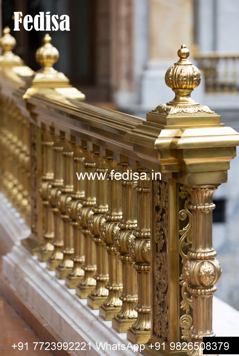 Brass Balcony Railing Design For Contemporary Interiors Steel Jeene Ki Railing