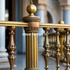 Premium Brass Railing Design For Stylish Homes Staircase Design With Less Space
