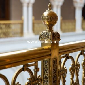 Luxury Brass Balcony Railing For Designer Spaces Glass Railing Design