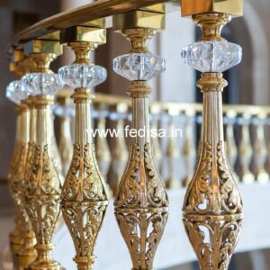 Elegant Brass Balcony Railing With Designer Style House Railing Design