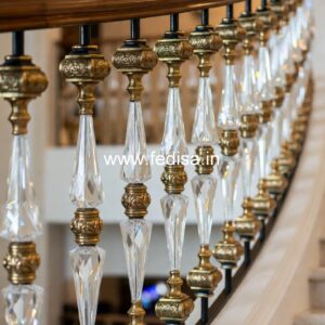 Modern Brass Staircase Railing With Premium Look Balcony Railing Design For House Front