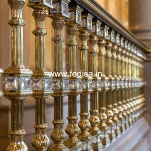 Antique Brass Handrail Design For Classic Villas Modern Balcony Railing Design