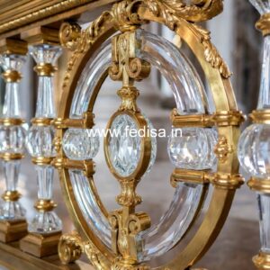 Elegant Brass Railing Design For High-end Homes Glass Railing Design For Balcony