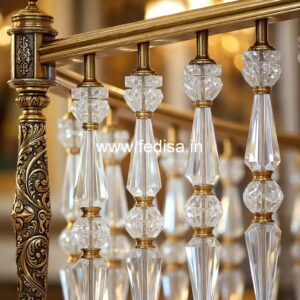 Premium Brass Stair Railing Design For Modern Homes Balcony Full Railing Design