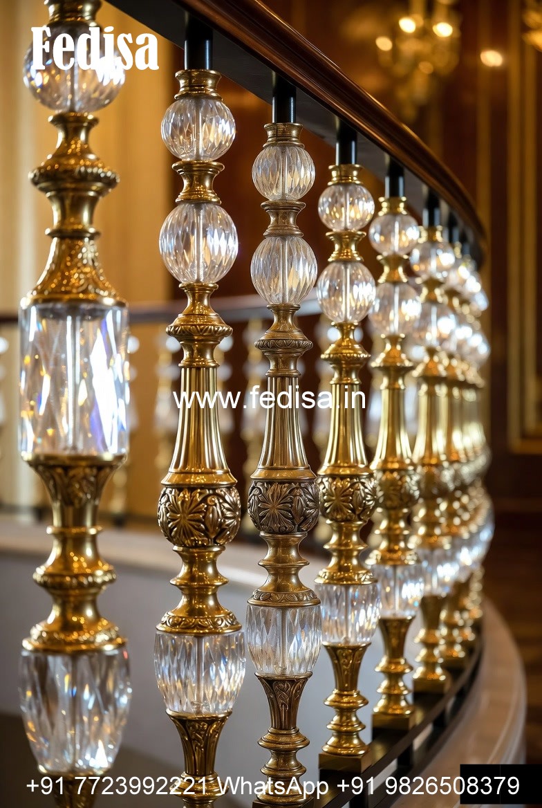 Modern Brass Railing Design With Stylish Finish Steel Grill Design For Balcony Price