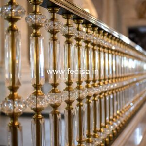 Artistic Brass Railing Design For Interiors Glass Railing Design For Stairs