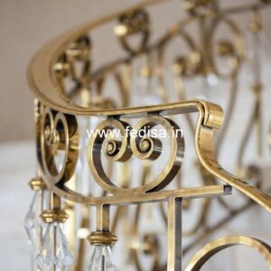 Elegant Brass Balcony Railing With Designer Look Simple Iron Railing Design For Stairs