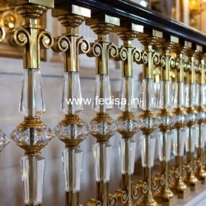 Premium Brass Railing Design For Home Interiors Lohe Ki Railing Pipe Wali