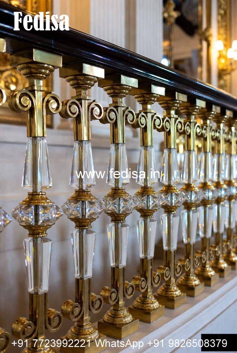 Premium Brass Railing Design For Home Interiors Lohe Ki Railing Pipe Wali