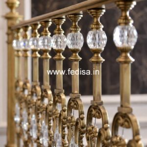 Premium Brass Balcony Railing Design Ideas Wooden Handrail Design
