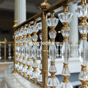 Stylish Brass Stair Railing For Modern Homes Boundary Railing Design