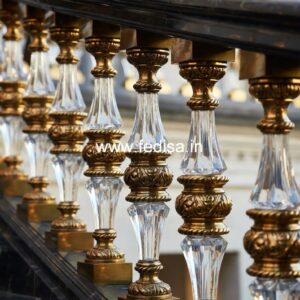 Premium Brass Balcony Railing Collection Ss Glass Railing Design