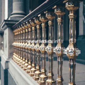 Luxury Brass Handrail Design For Interior Decor Modern Iron Railing Design For Balcony