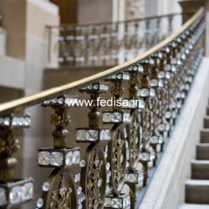 Antique Style Brass Railing Design For Classic Villas Building Railing Design