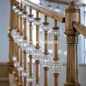 Custom Brass Railing Design For Modern Architecture Home Sidi Railing Design